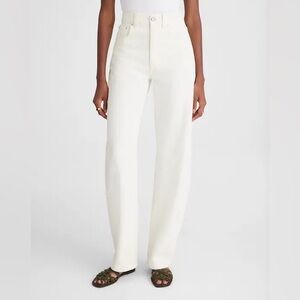 NWT Madewell The Balloon Jean in Tile White Denim Size 24 $148 NW244 Barrel Leg